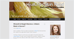 Desktop Screenshot of healthylatinfood.com